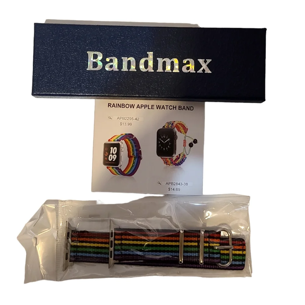 Rainbow Apple Watch Band NWT iwatch series colorful fun